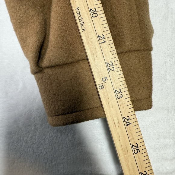 Vintage 90's Baracuta Cashmere Wool Bomber Jacket Beige Medium Soft Gold Lined - Picture 14 of 15